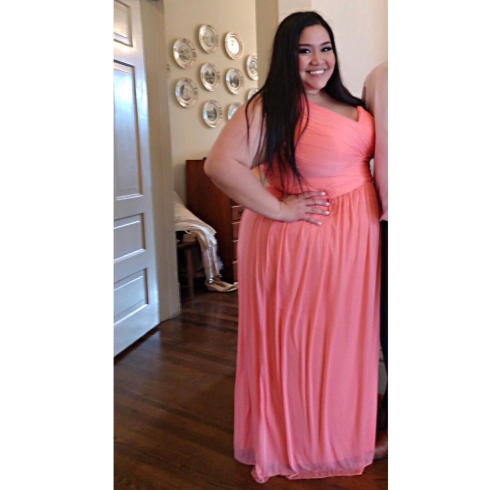 Coral Floor length Dress